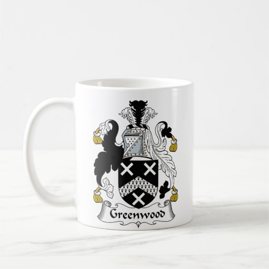 Wald-Familienwappen Kaffeetasse (Links)