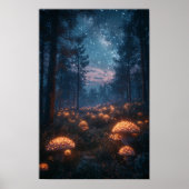 Wald-Fantasie-Kunst Poster (Vorne)