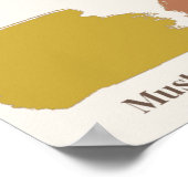 Wald-Farben-Kinderzimmerposter Poster (Ecke)