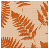 Wald-Farn-Muster, Pastellorange Stoff (Nahaufnahme)