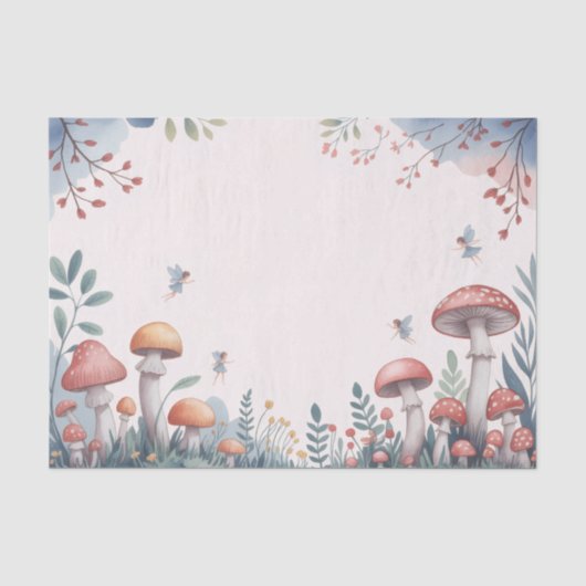 Wald-Feengewürz-Papier Seidenpapier (Vorderseite)