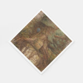 Wald-Feentür Serviette (Ecke)