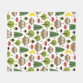 Wald Fleecedecke (Vorderseite (Horizontal))
