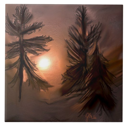 Wald Fliese (Vorderseite)