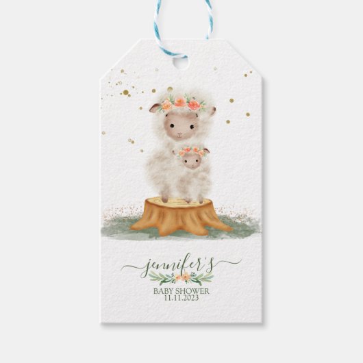 Wald-Flusch-Schaf Geschenkanhänger (Vorderseite)