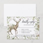 Wald Foliage Dee | Bitte beantworten | Optionen fü RSVP Karte (Vorne/Hinten)