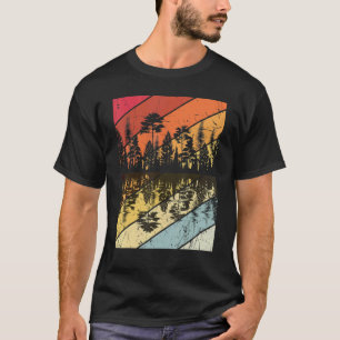 Wald Forst Camping Vintage Baum Retro T-Shirt