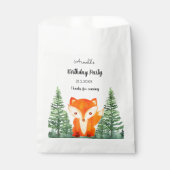 Wald Fox Geburtstagspartei Wald Geschenktütchen (Vorderseite)