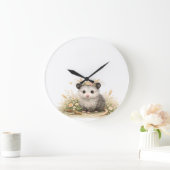 Wald Freund Wald Opossum Große Wanduhr (Zuhause)