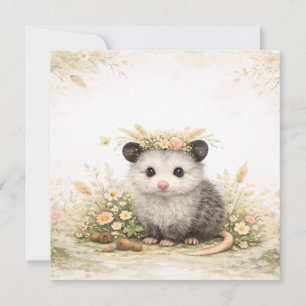 Wald Freund Wald Opossum Karte