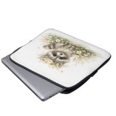 Wald Freund Waschbär Laptopschutzhülle (Vorne Knopf)