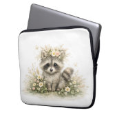Wald Freund Waschbär Laptopschutzhülle (Vorderseite Links)