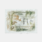 Wald Freunde Anpassbar Fleecedecke (Vorderseite (Horizontal))