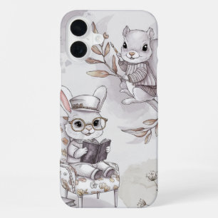 Wald Freunde beim Lernen iPhone 16 Plus Hülle
