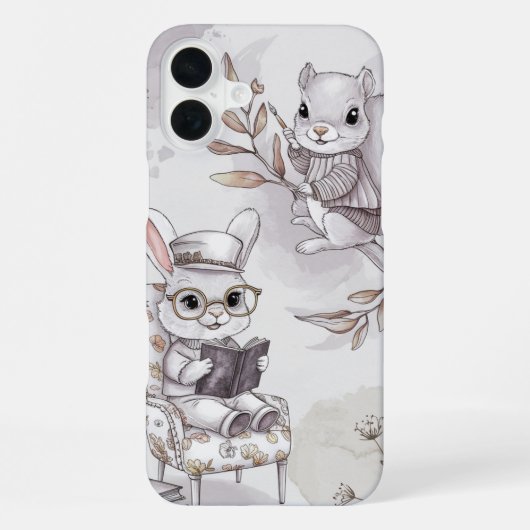 Wald Freunde beim Lernen iPhone Hülle (Rückseite)