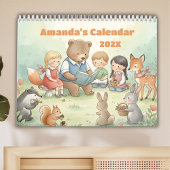 Wald Freunde Personalisierter Kinderkalender 2026 Kalender