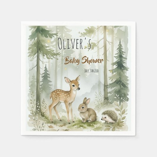 Wald Freunde Serviette (Vorderseite)