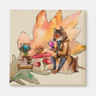 Wald-Freunde-Teeparty Magnet