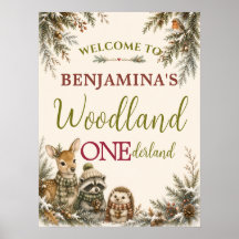 Wald Freunde Woodland ONEderland Erster Geburtstag