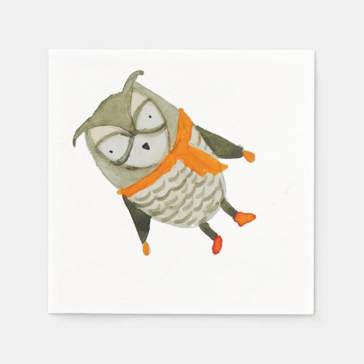 Wald Friends Owl Serviette (Vorderseite)