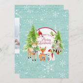 Wald frohe Weihnachten Moderne Fotografie (Vorne/Hinten)