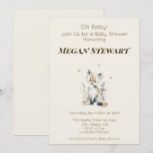 Wald-Fuchs-Baby-Party Einladung (Vorne/Hinten)