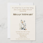 Wald-Fuchs-Baby-Party Einladung (Vorderseite)