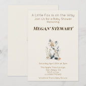 Wald-Fuchs-Baby-Party Einladung (Vorne/Hinten)