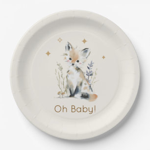 Wald-Fuchs-Baby-Party Pappteller