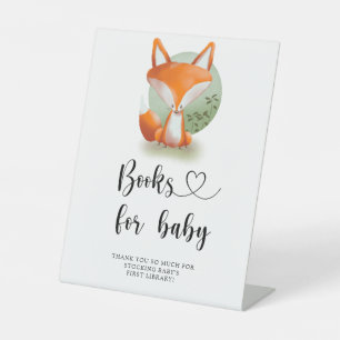 Wald Fuchs - Bücher für Baby Sockelschild