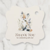 Wald-Fuchs-Dankeschön-Anhänger Geschenkanhänger (Rückseite)