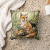 Wald-Fuchs-Familie Kinder Kissen (Decke)