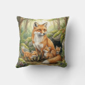 Wald-Fuchs-Familie Kinder Kissen (Rückseite)