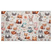Wald-Fuchs-Hasen-Wasserfarbe-Boho-Kinderzimmer-Sto Stoff (Fat Quarter (45,7 x 55,9 cm))