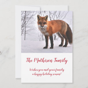 Wald Fuchs im Schnee Weihnachten