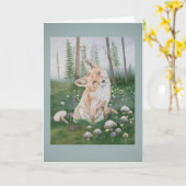 Wald Fuchs Karte (Gelbe Blume)
