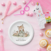 Wald-Fuchs-Mädchen-Baby-Party-Papierplatte Pappteller (Party)
