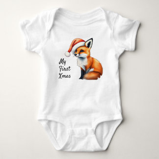 Wald Fuchs Mein erstes Weihnachtsbaby Onesie Baby Strampler
