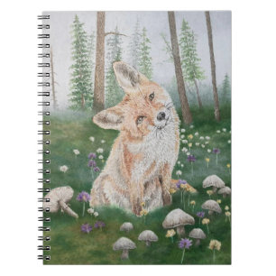 Wald Fuchs Notizblock