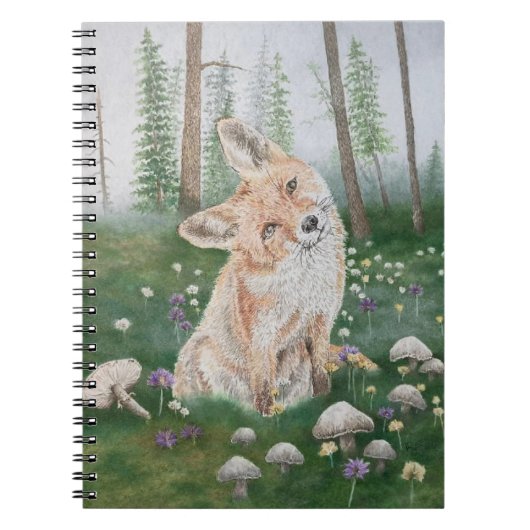 Wald Fuchs Notizblock (Vorderseite)