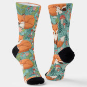 Wald Fuchs Socken (Gewinkelt)