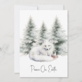 Wald-Fuchs-Weihnachtsfeiertag Feiertagskarte (Vorderseite)