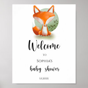 Wald Fuchs - Willkommen Poster