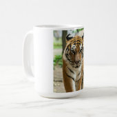 Wald gehender Tiger Kaffeetasse (Vorderseite Links)