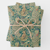 "Wald" Geschenkpapier Flachblatt-Set aus 3 Morris Set (Beispiel)