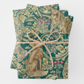 "Wald" Geschenkpapier Flachblatt-Set aus 3 Morris Set (Beispiel)