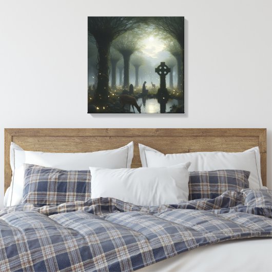 Wald-Glen 3 Leinwanddruck (Insitu (Schlafzimmer))