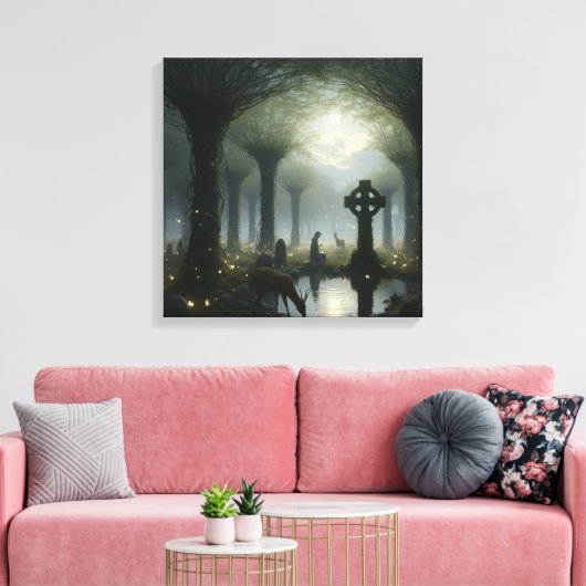 Wald-Glen 3 Leinwanddruck (Insitu (Wohnzimmer))