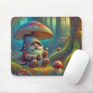 Wald Gnome unter einem Pilz Mousepad