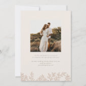 Wald Grove Wedding Einladung (Rückseite)